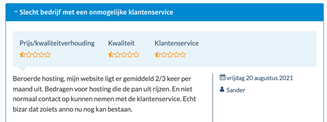 Goedkope webhosting in Nederland verleden tijd